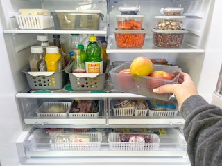 an organized fridge