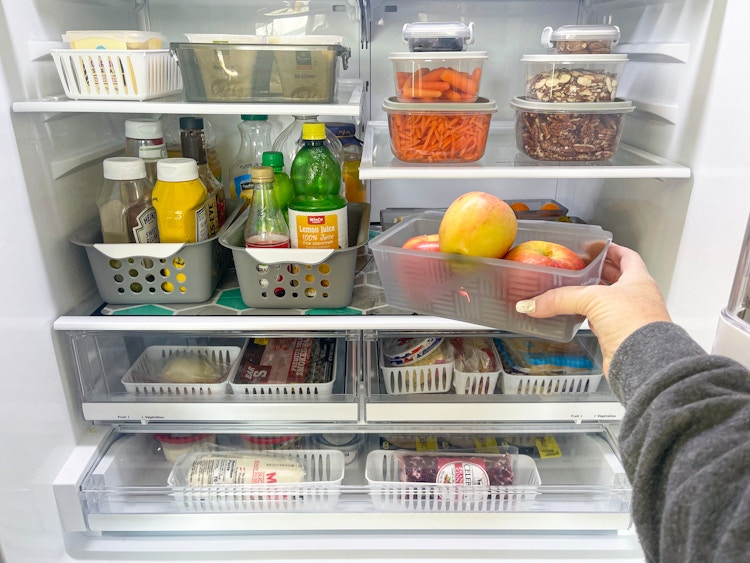 an organized fridge