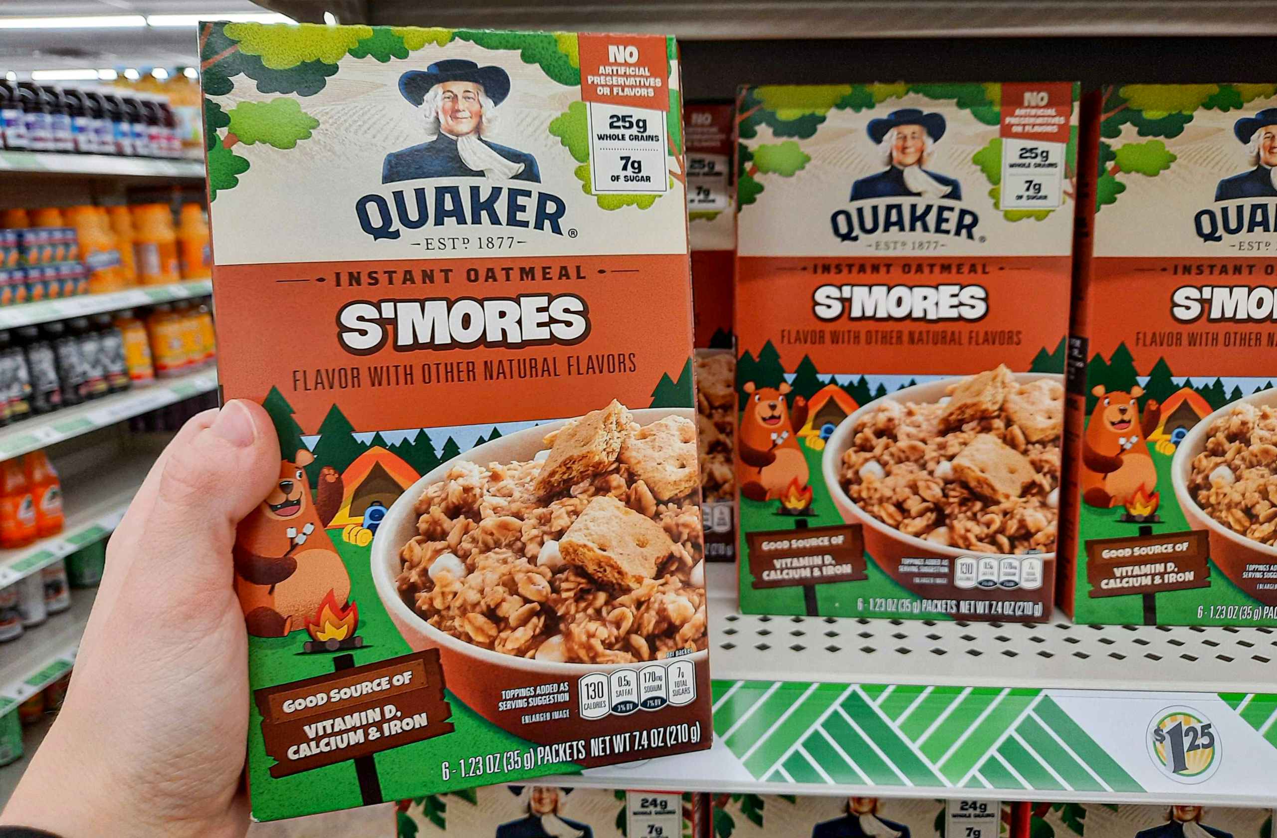 Quaker Oatmeal S'mores flavor at Dollar Tree