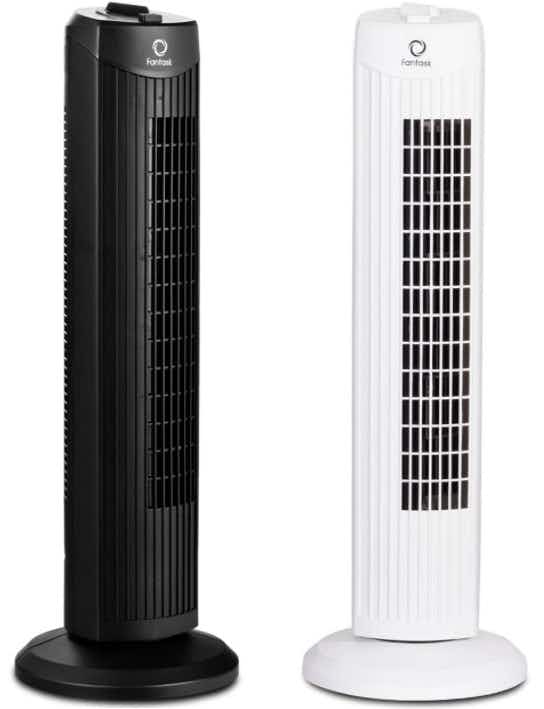 Fantask 35-Watt 3-Speed Oscillating Bladeless Tower Fan