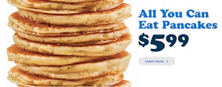 IHOP all you can eat pancakes