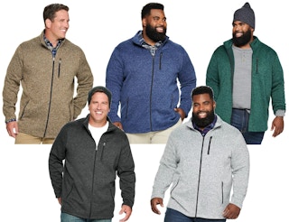 kohls big and tall sonoma goods for life sweater fleece jacket stock image collage 2022