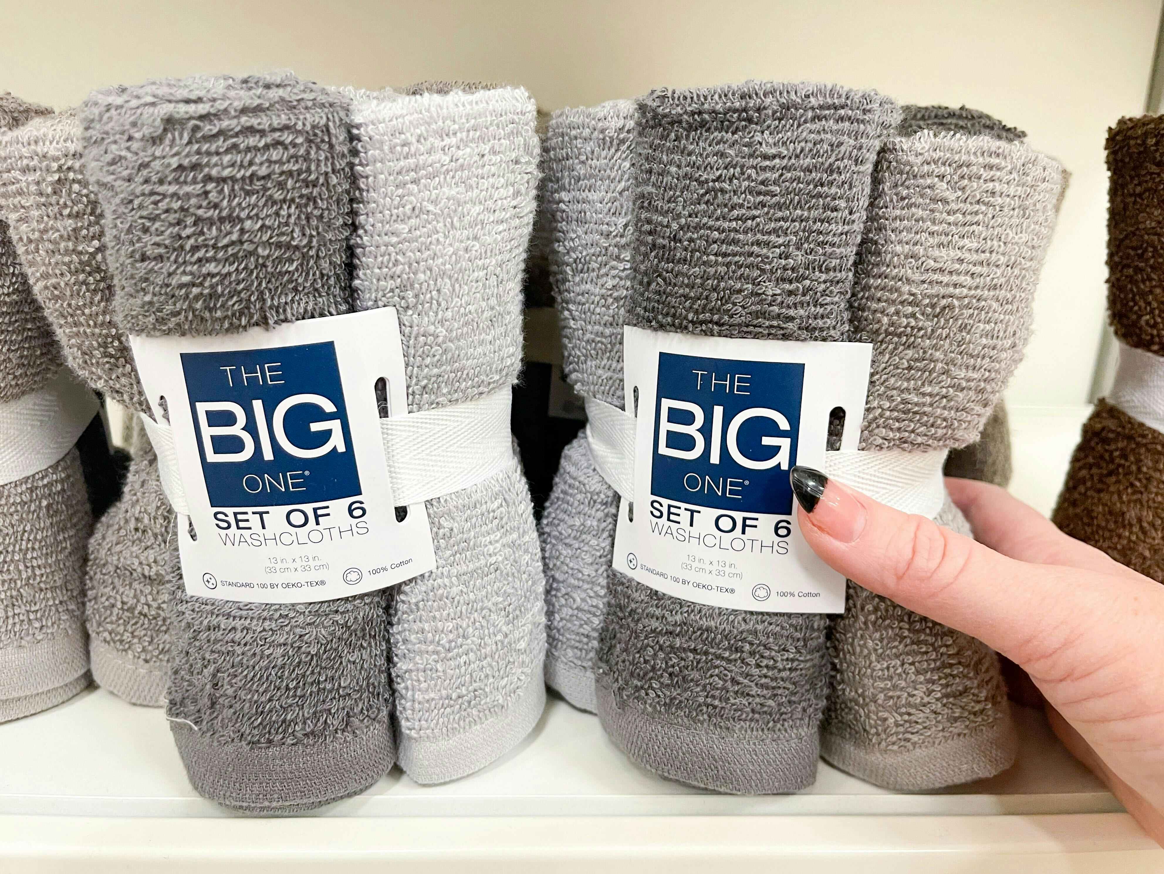 kohls the big one washcloth 6 pack in store image 2022