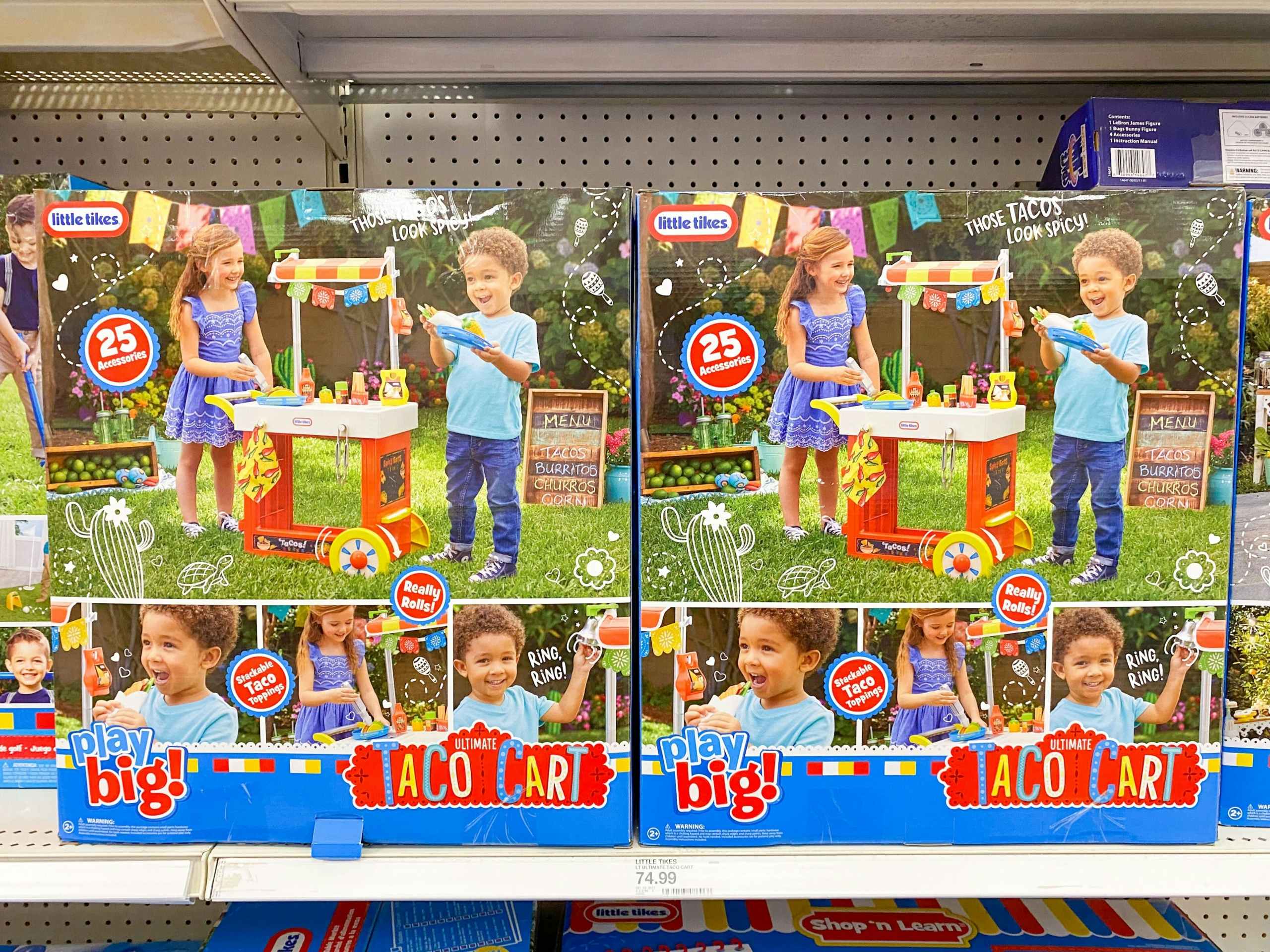 little tikes ultimate taco cart on a target shelf