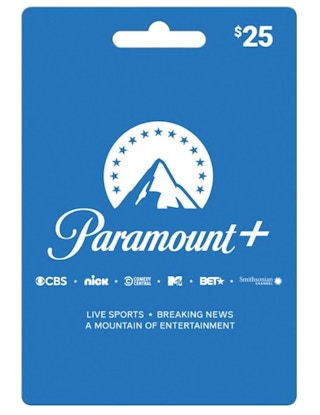 paramount plus gift card stock image 2022