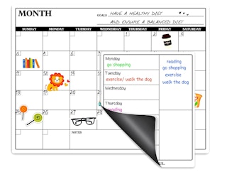 Magnetic Calendar for Refrigerator