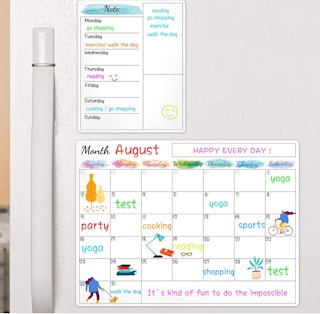 Dry Erase Fridge Magnetic Calendar