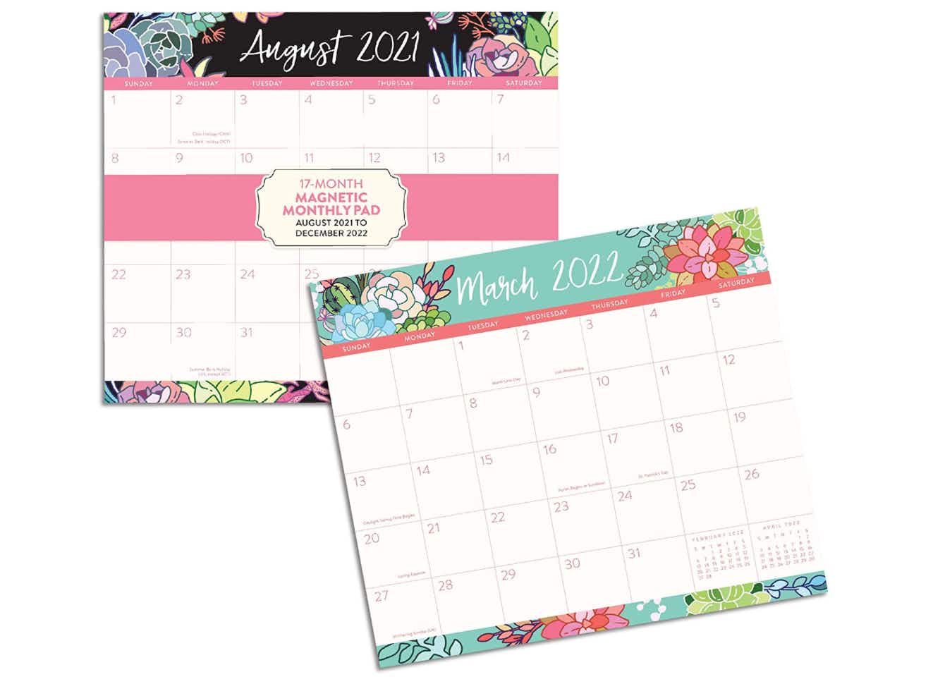 Orange Circle Studio 2022 Magnetic Monthly Calendar 