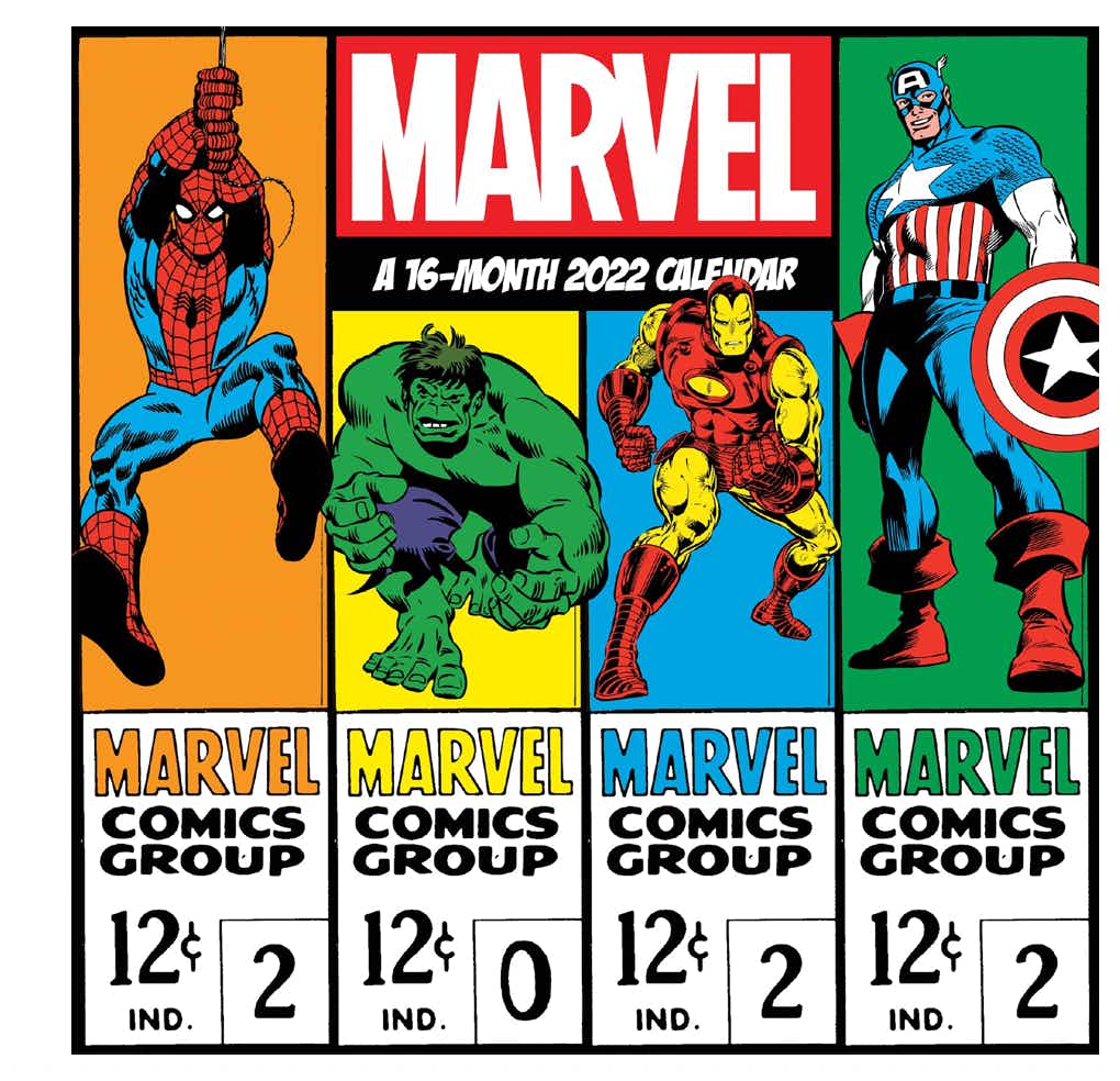 2022 Marvel Comics Mini Wall Calendar