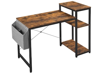 VASAGLE Small Computer Desk with Shelves
