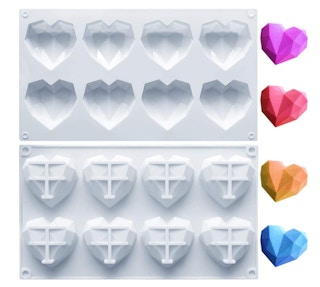 Diamond Heart Silicone Mold