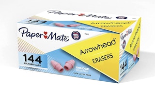 Paper Mate Arrowhead Pink Pearl Cap Erasers