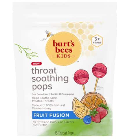 Burt's Bees Kids Throat Soothing Pops