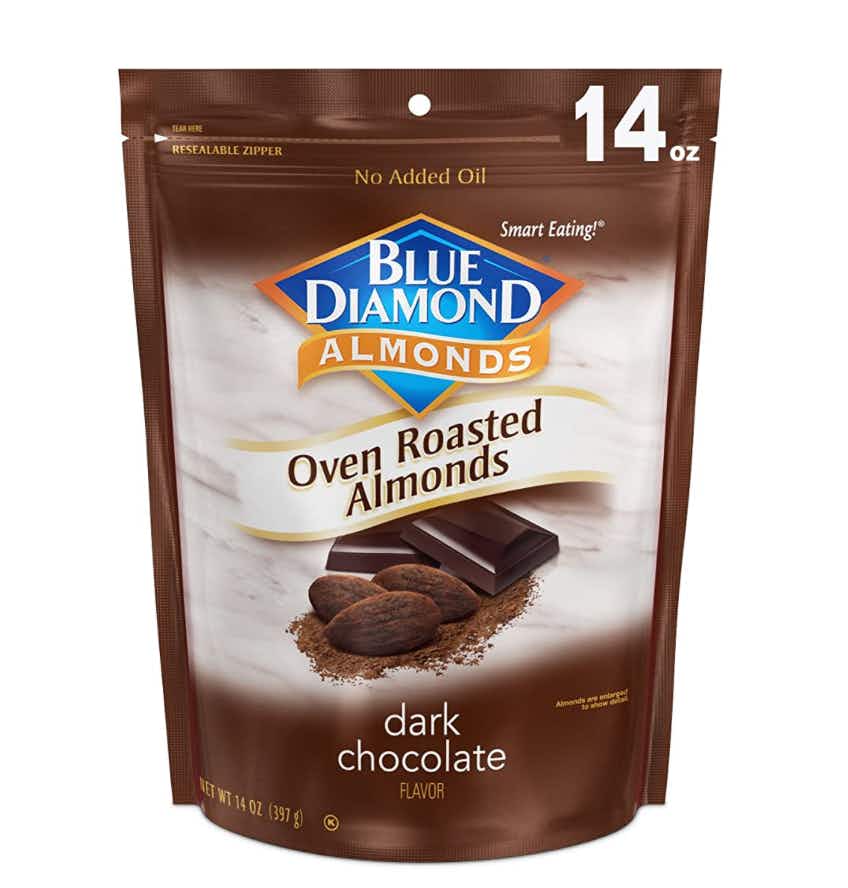 Blue Diamond Almonds Oven Roasted Dark Chocolate Nuts