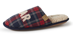 Dearfoams Papa Bear Buffalo Plaid Clog Slippers