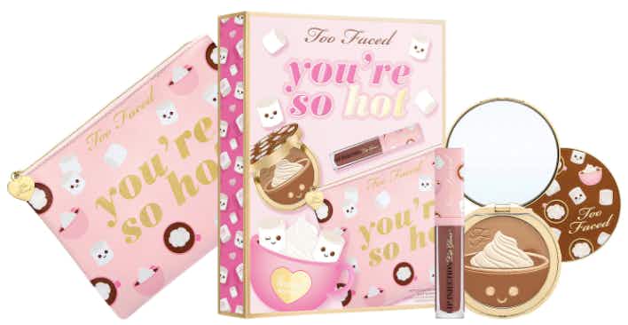 Too Faced You're So Hot Bronzer and Lip Gloss Set