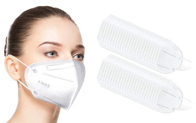tanga Disposable KN95 4-Layer Breathable Face Masks stock image 2022