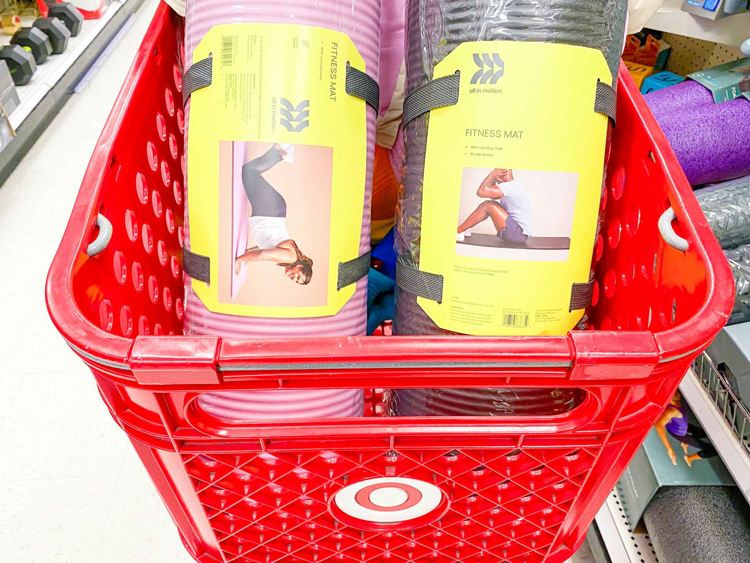 target all in motion fitness mat in cart