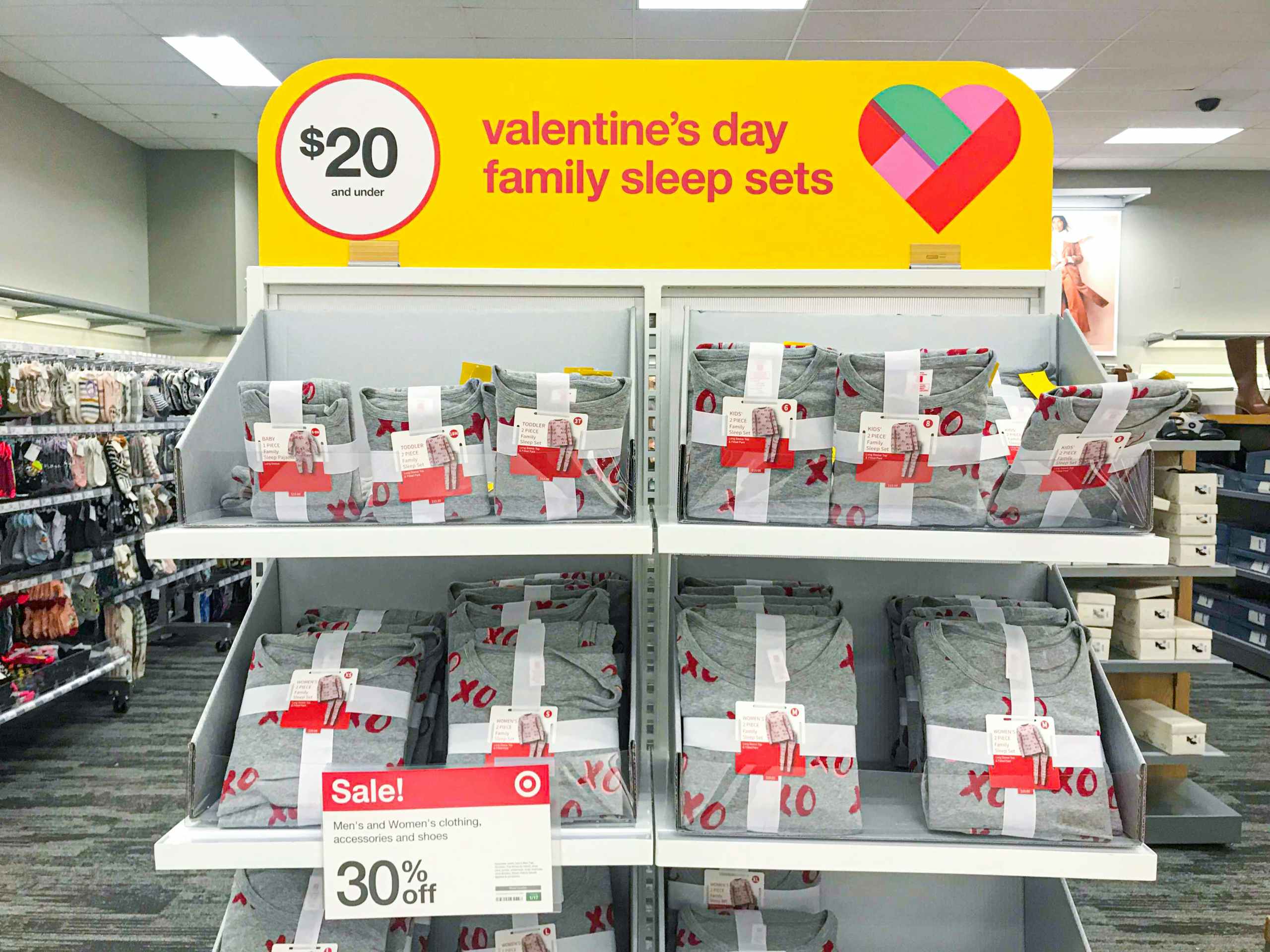 Matcing Valentines Day Pajama Sets at Target