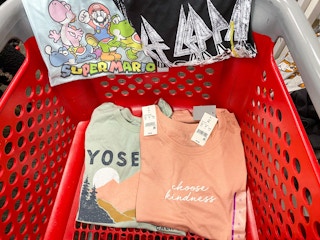 target zoe liv graphic shirts in cart