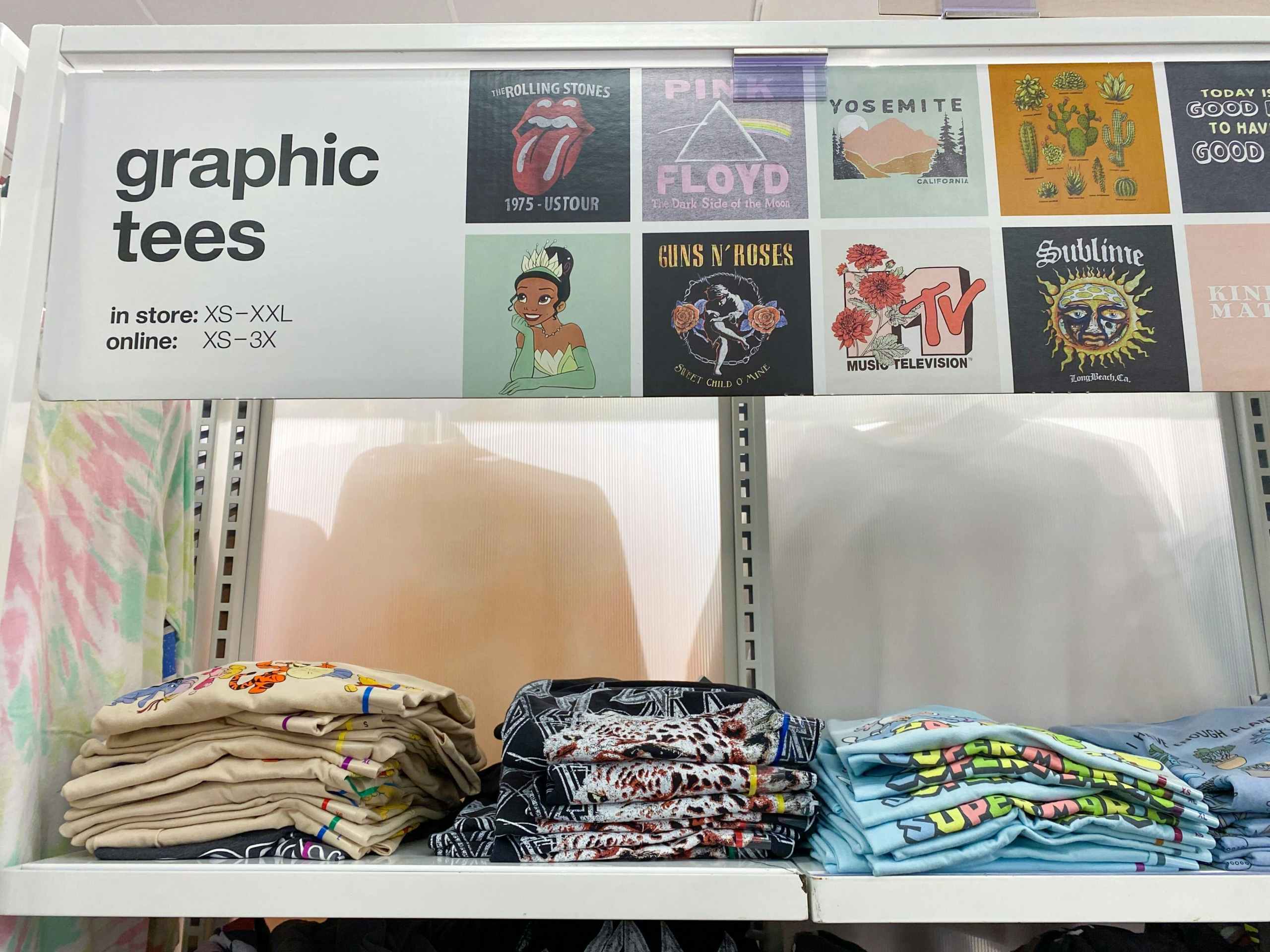 target zoe liv graphic shirts on shelf