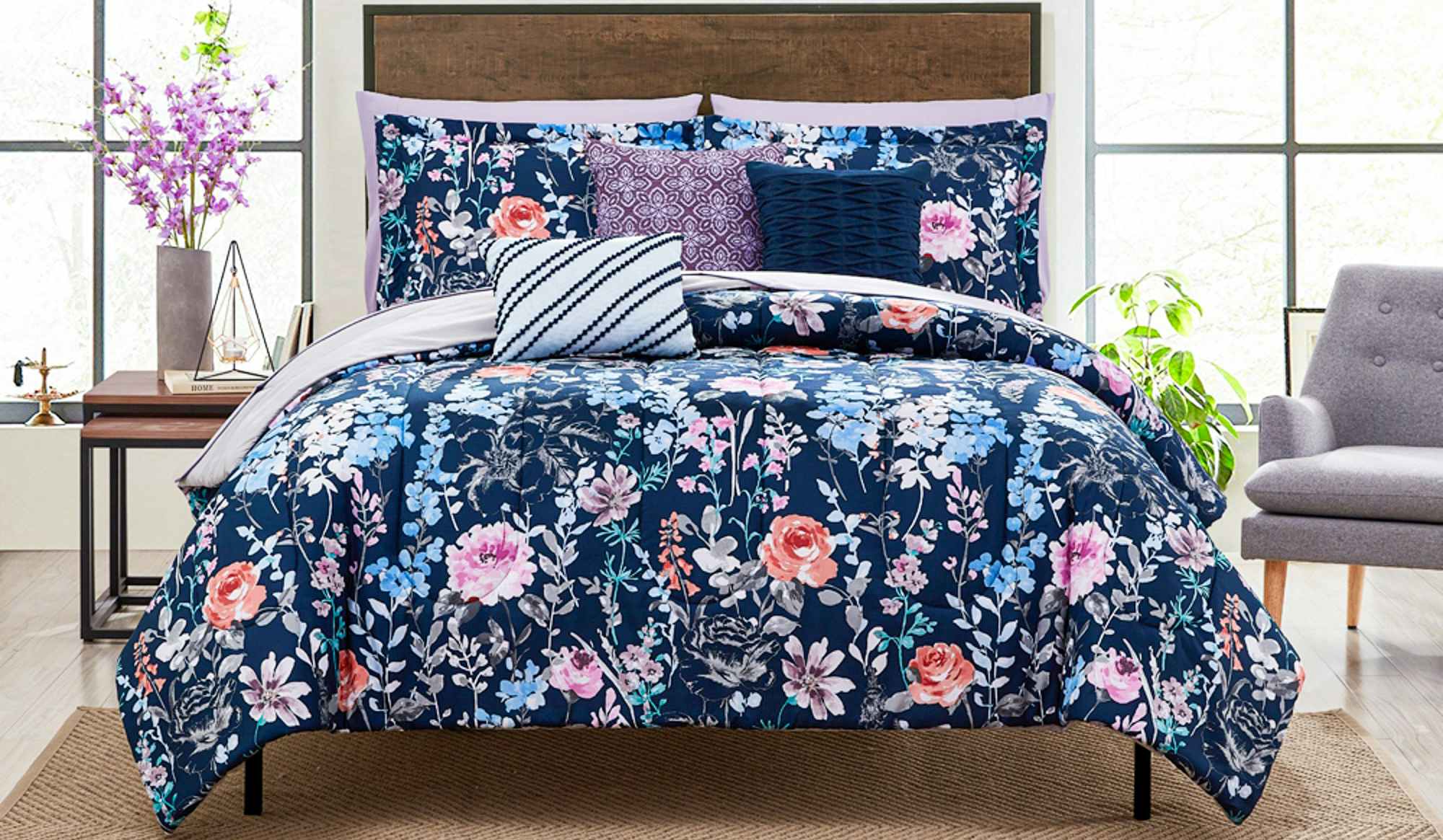 walmart-bed-in-a-bag-mainstays-navy-floral-2022
