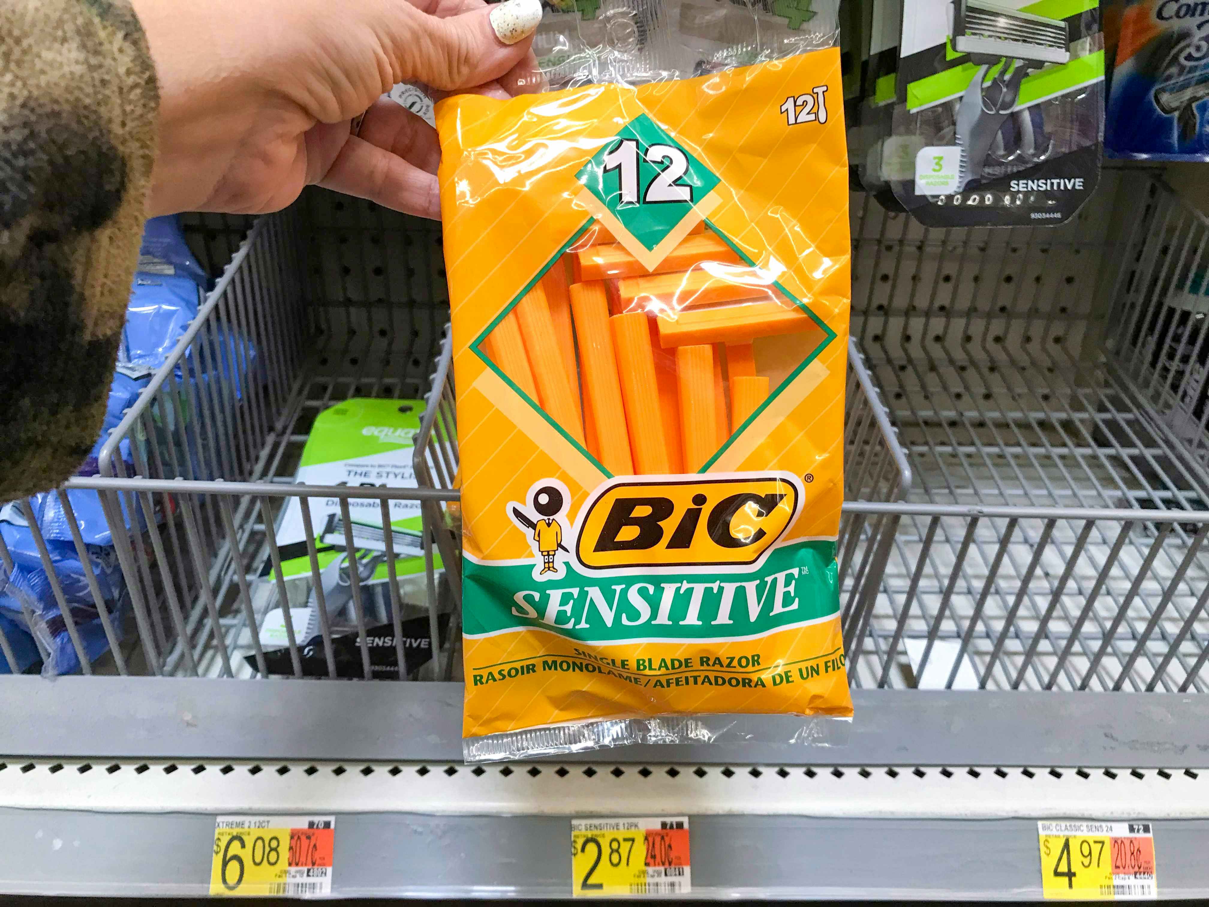Bic Sensitive Razors at Walmart