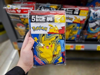 Boys' Pokemon underwear at Walmart