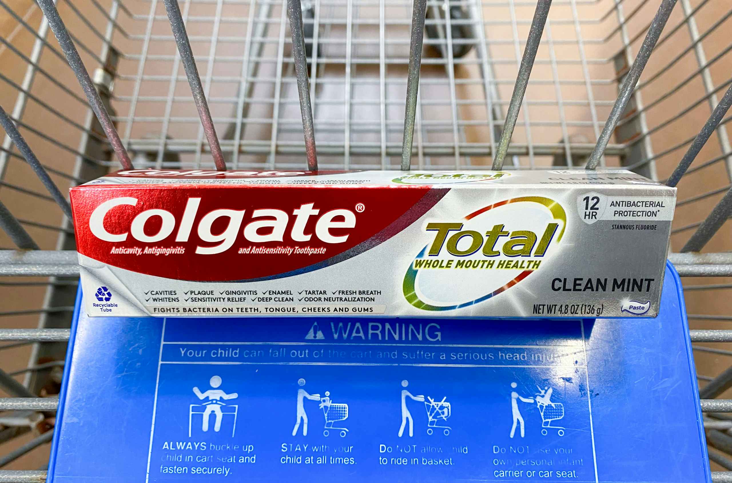Colgate Total in Walmart shopping cart