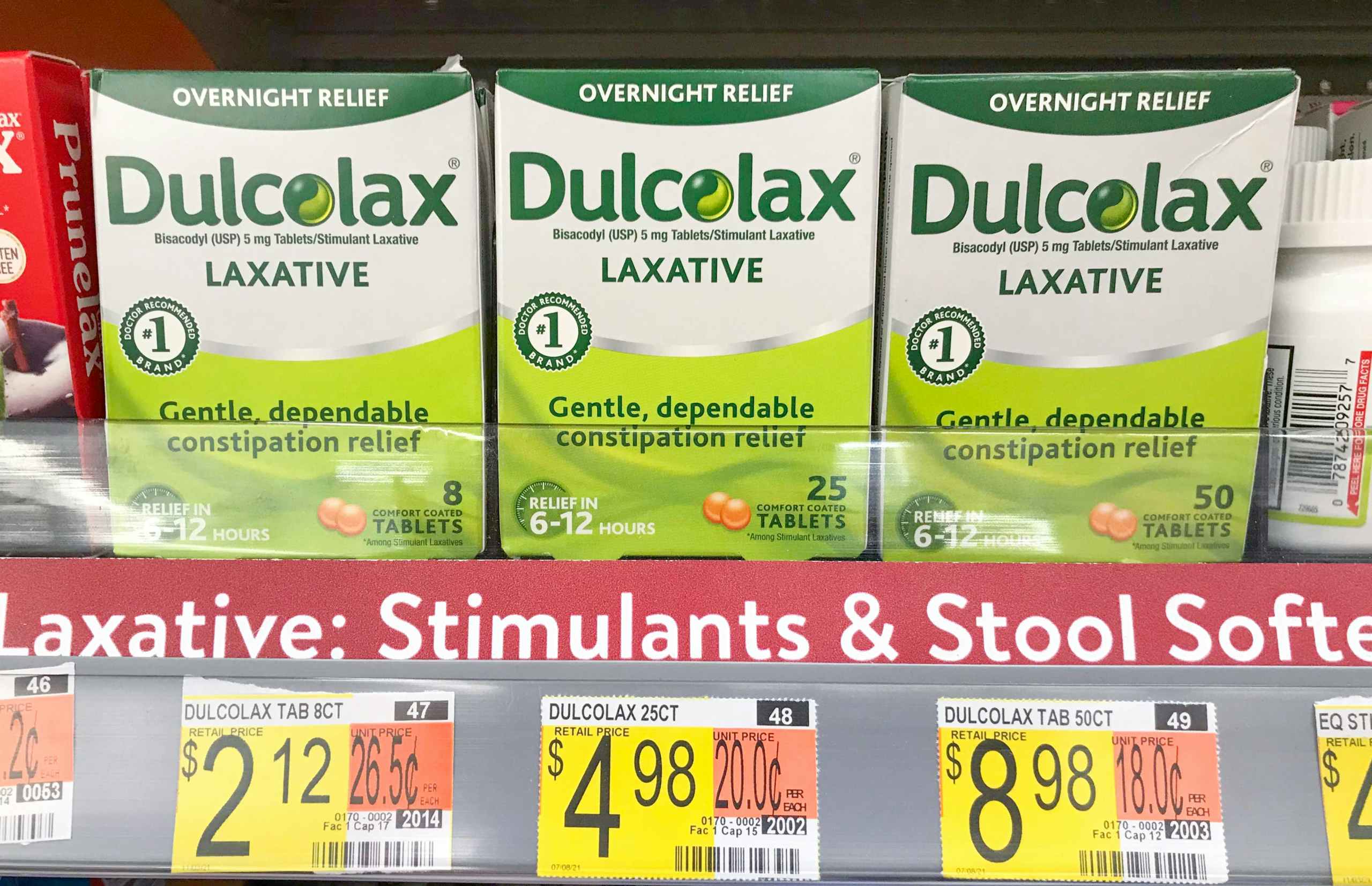 Dulcolax at Walmart