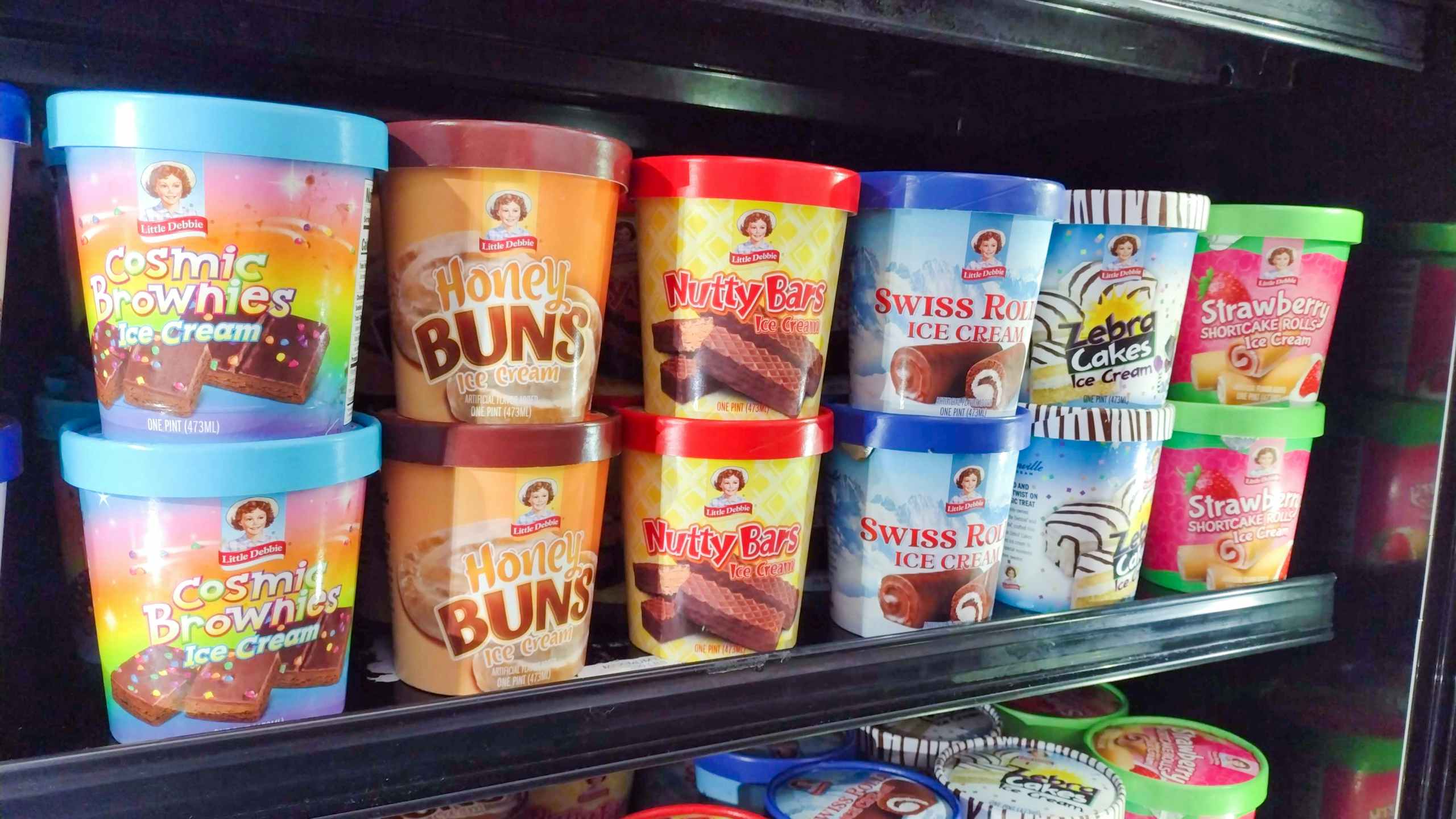 walmart little debbie ice cream on shelf