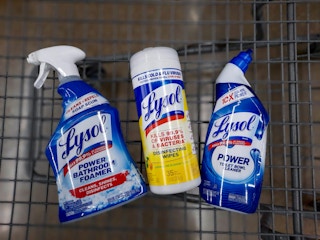 walmart lysol cleaners in cart