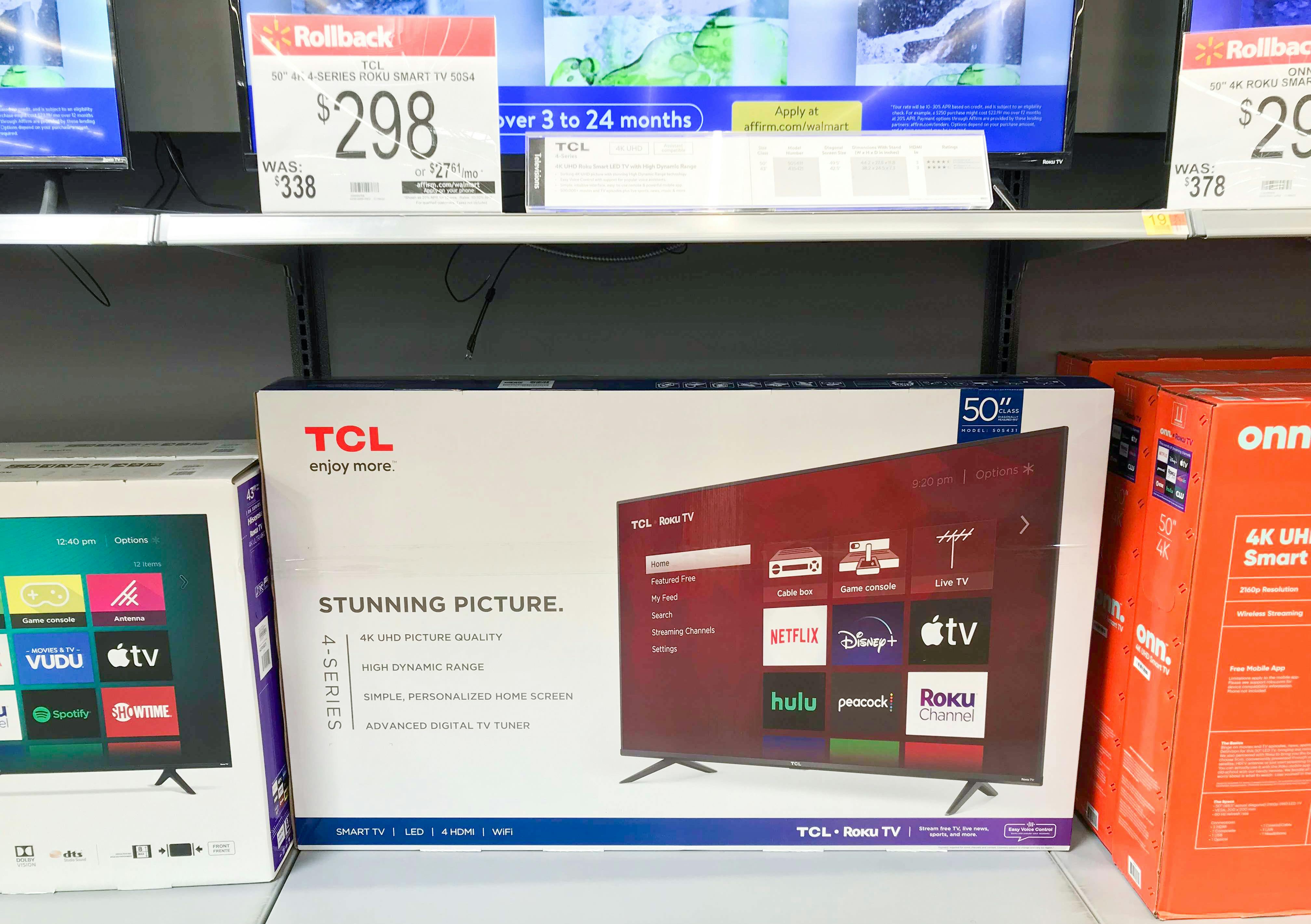 TCL 50-Inch TV at Walmart
