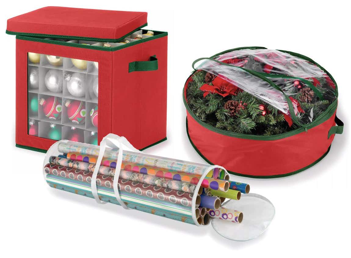 whitmor christmas storage collage 5 stock image 2022