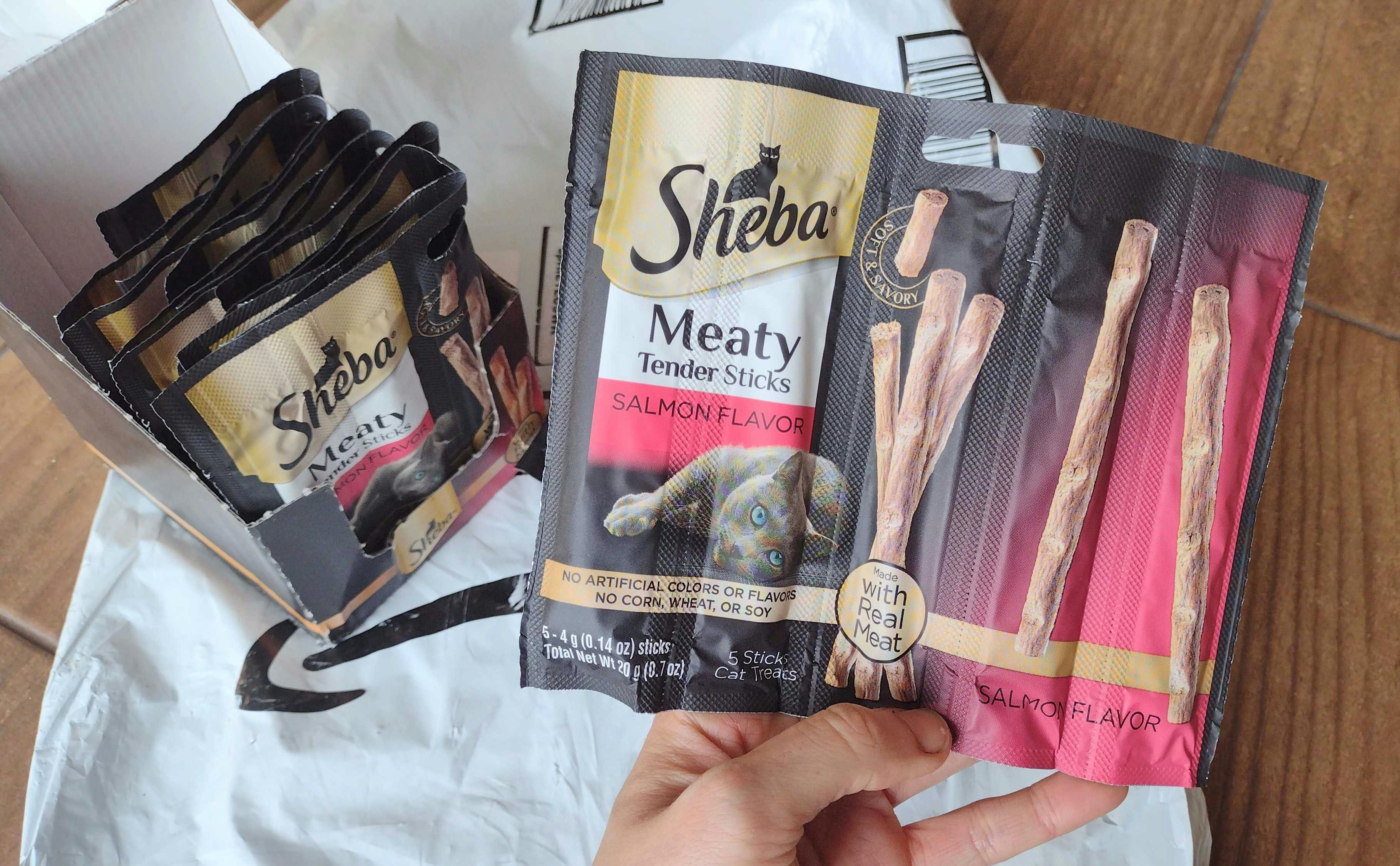 Sheba Meaty Tender Sticks Cat Treats 50Count, as Low as 7.90 on