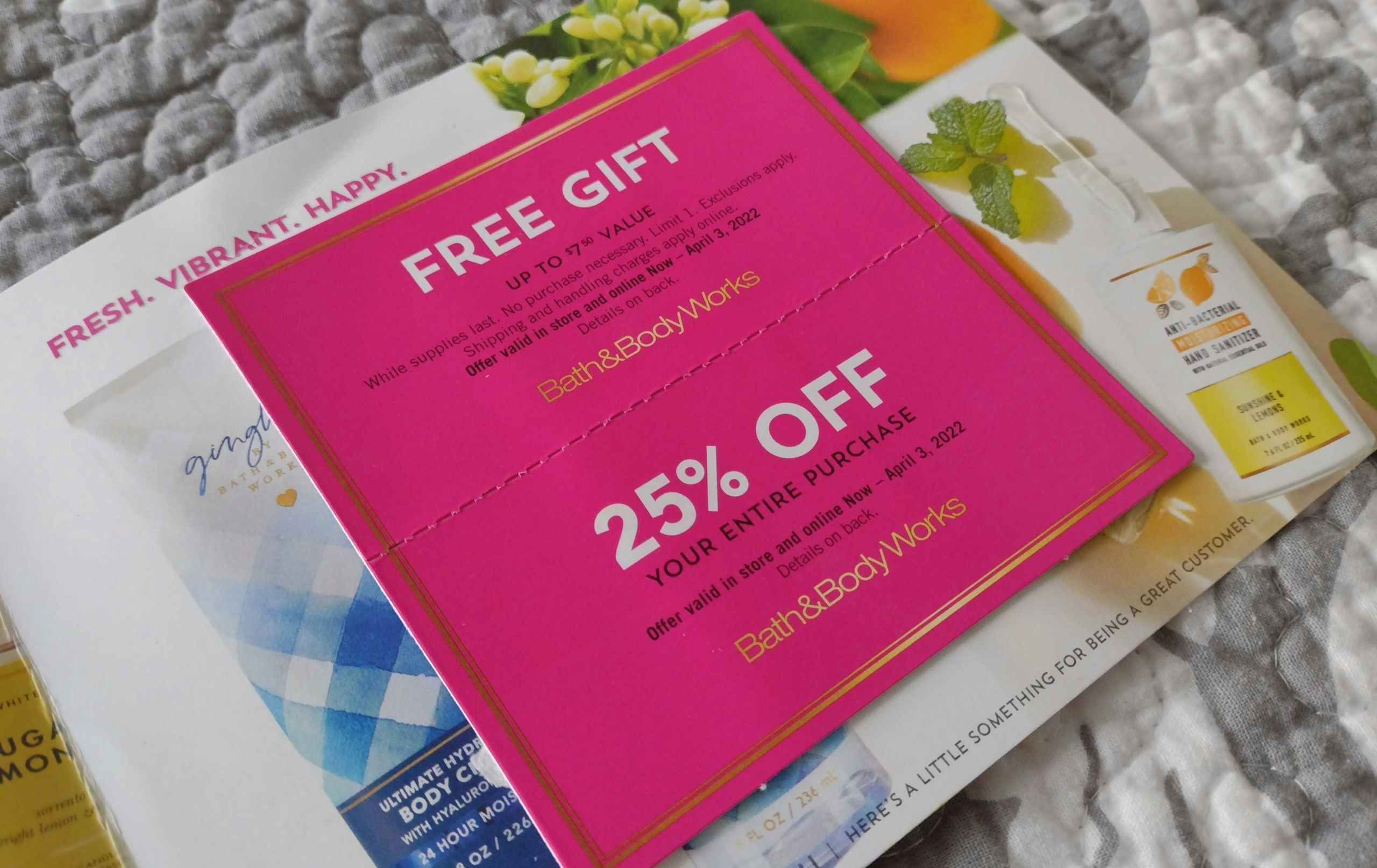 bath and bodyworks march 2022 mailer coupons