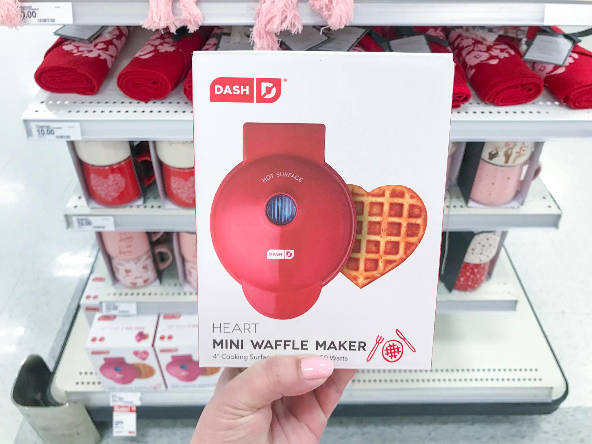 dash valentine's day waffle makers at target