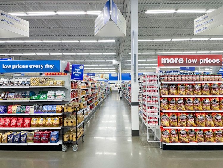 Inside of a Meijer grocery store