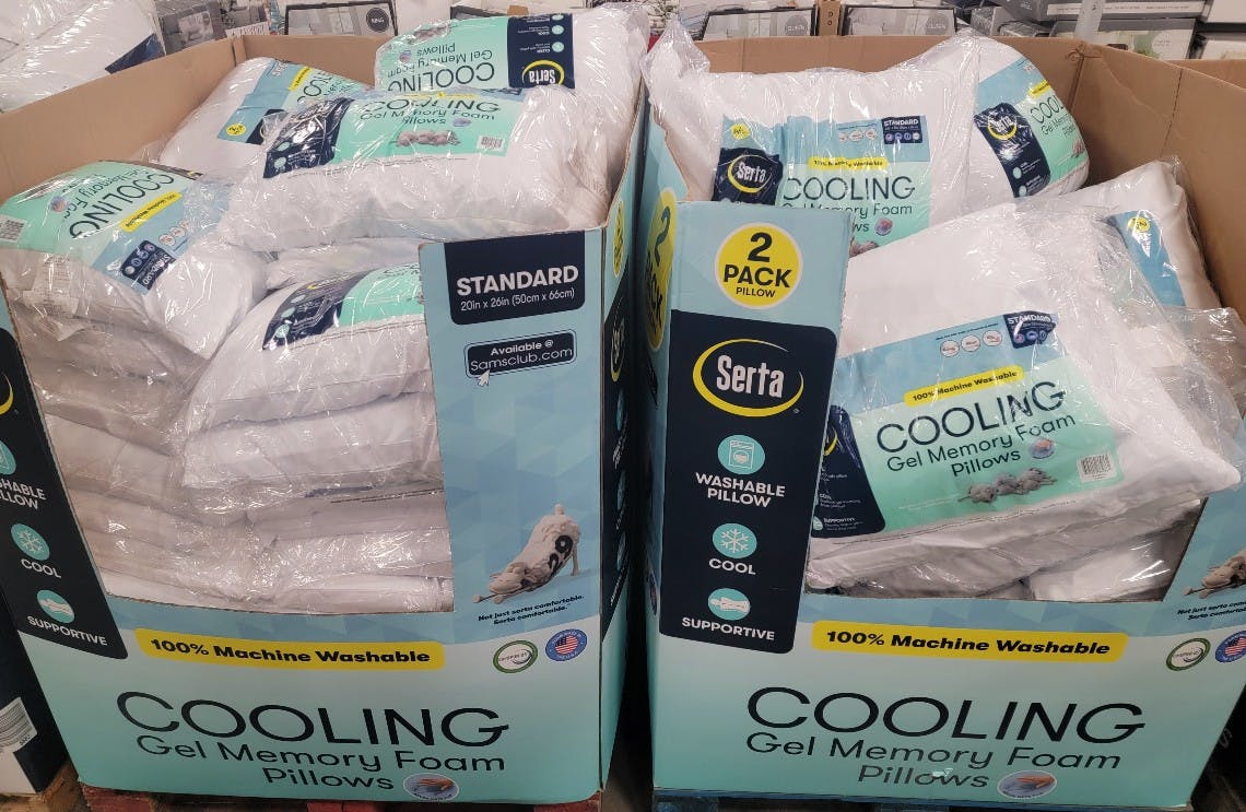 sam's memory foam pillow