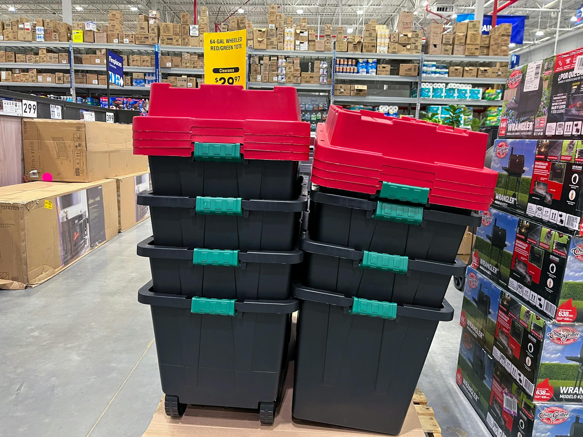 64 gallon storage totes