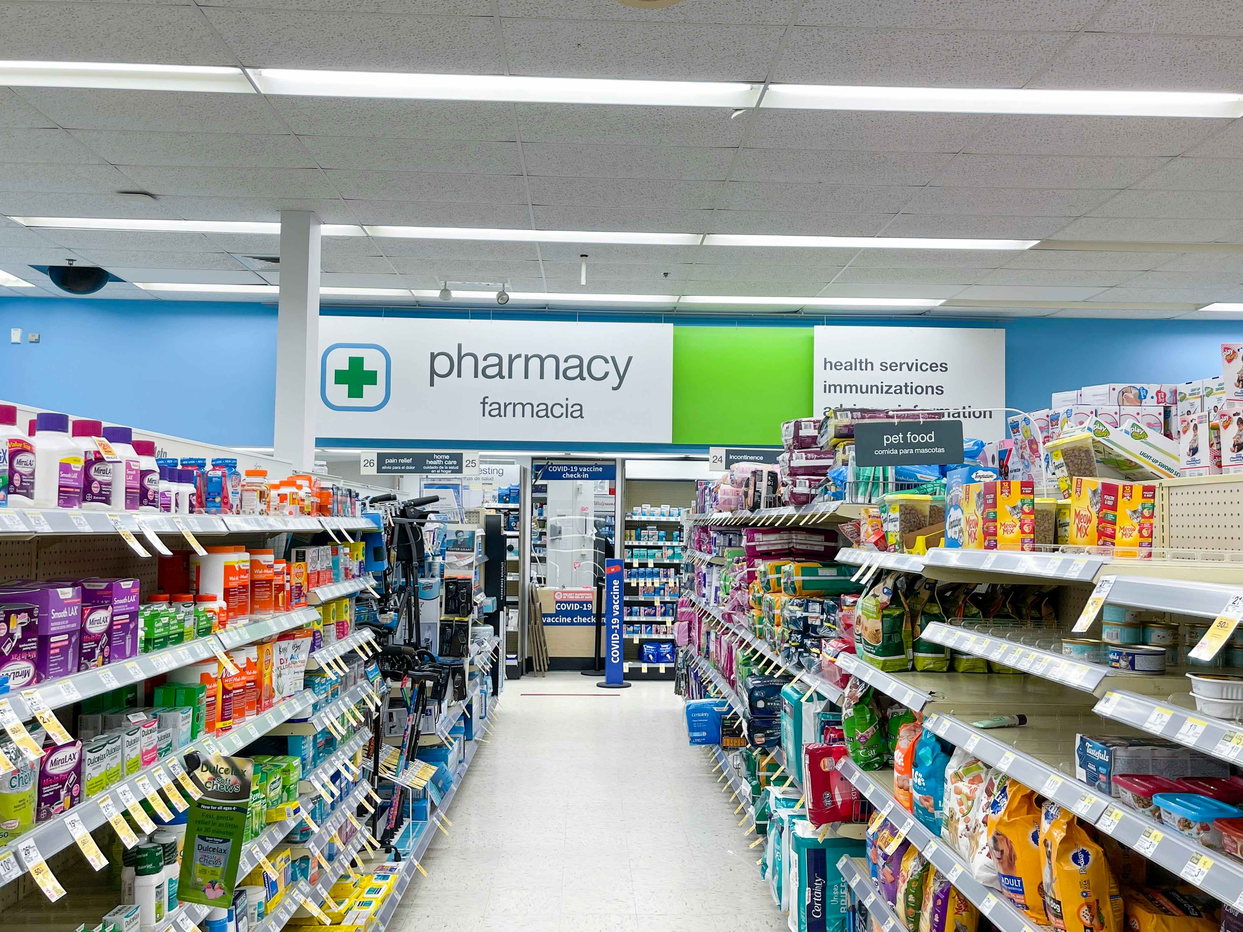 Walgreens Pharmacy aisle