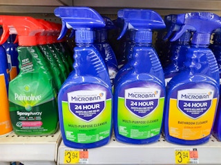 walmart microban multi-purpose cleaner on shelf