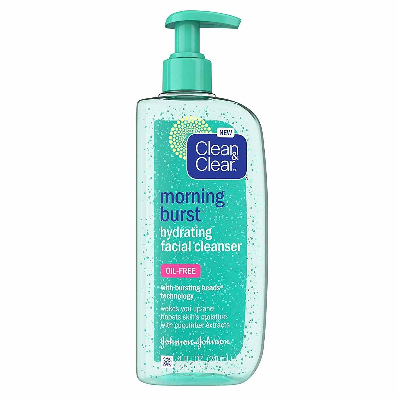 A bottle of Clean & Clear morning burst facial cleanser.