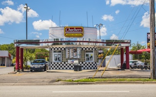Checkers fast food restaurant drive-thru