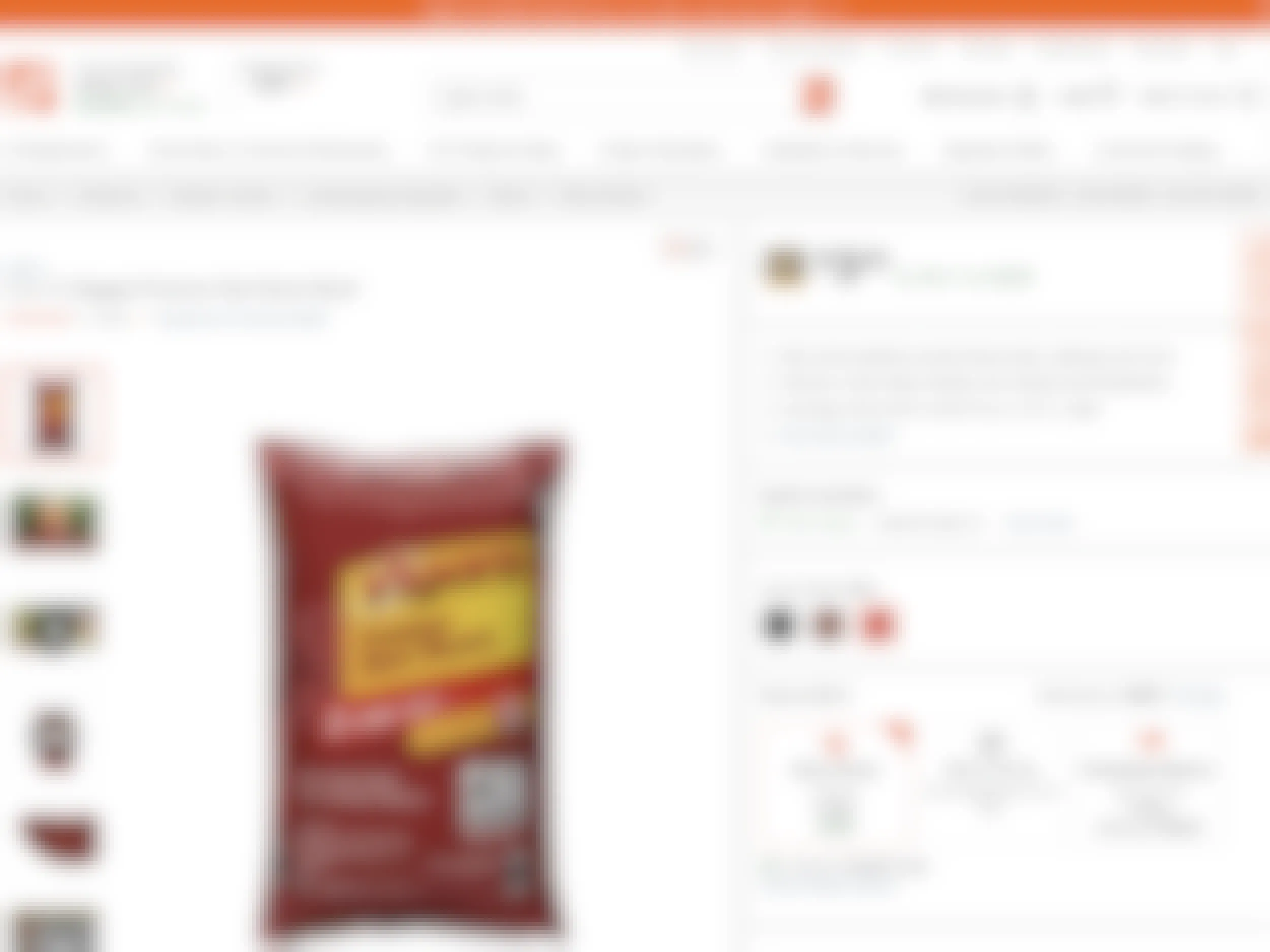 Screenshot showing a "buy in bulk" discount on Vigoro mulch from Home Depot