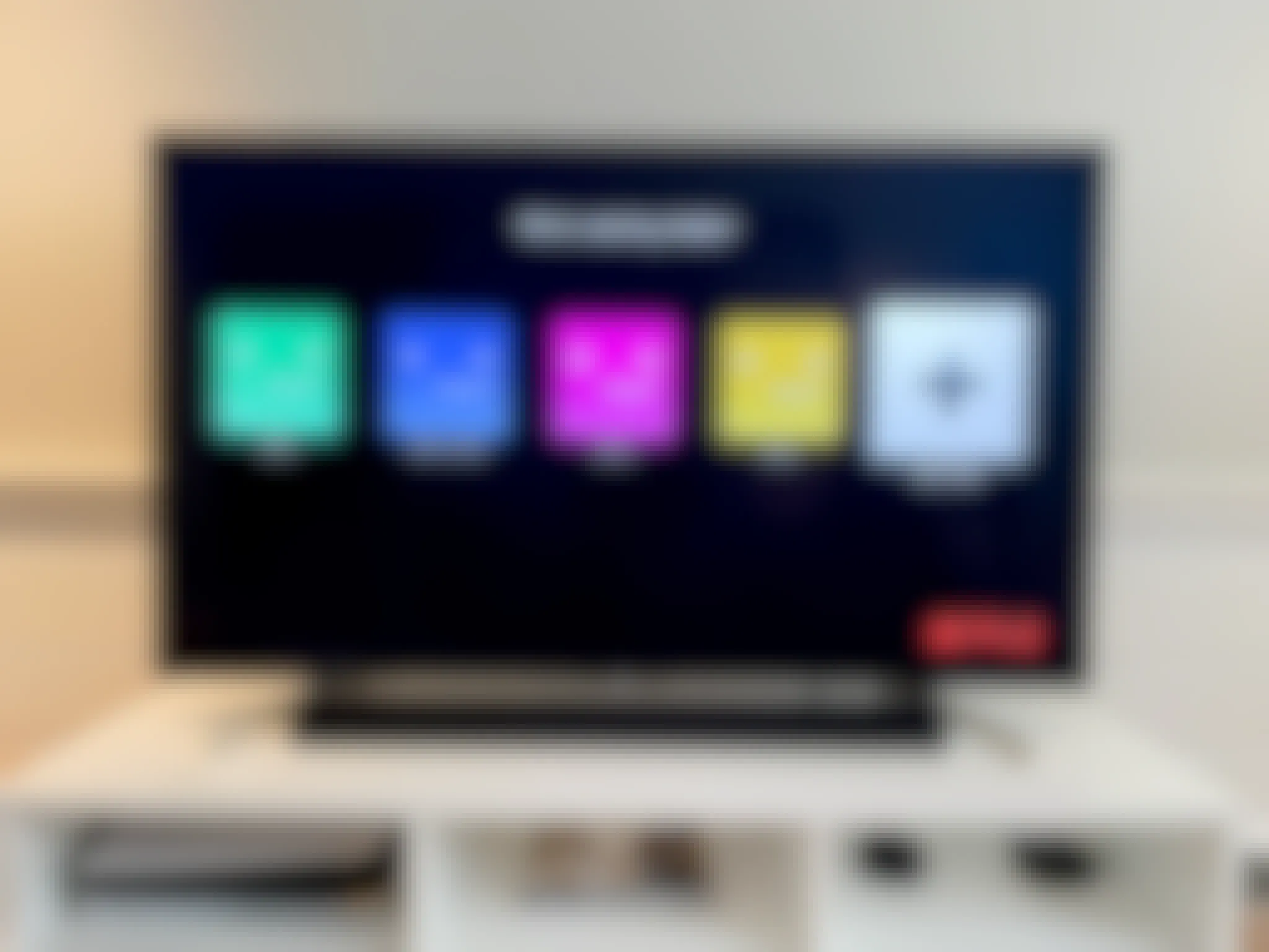 Tv showing the Netflix profiles screen asking who's watching Netflix