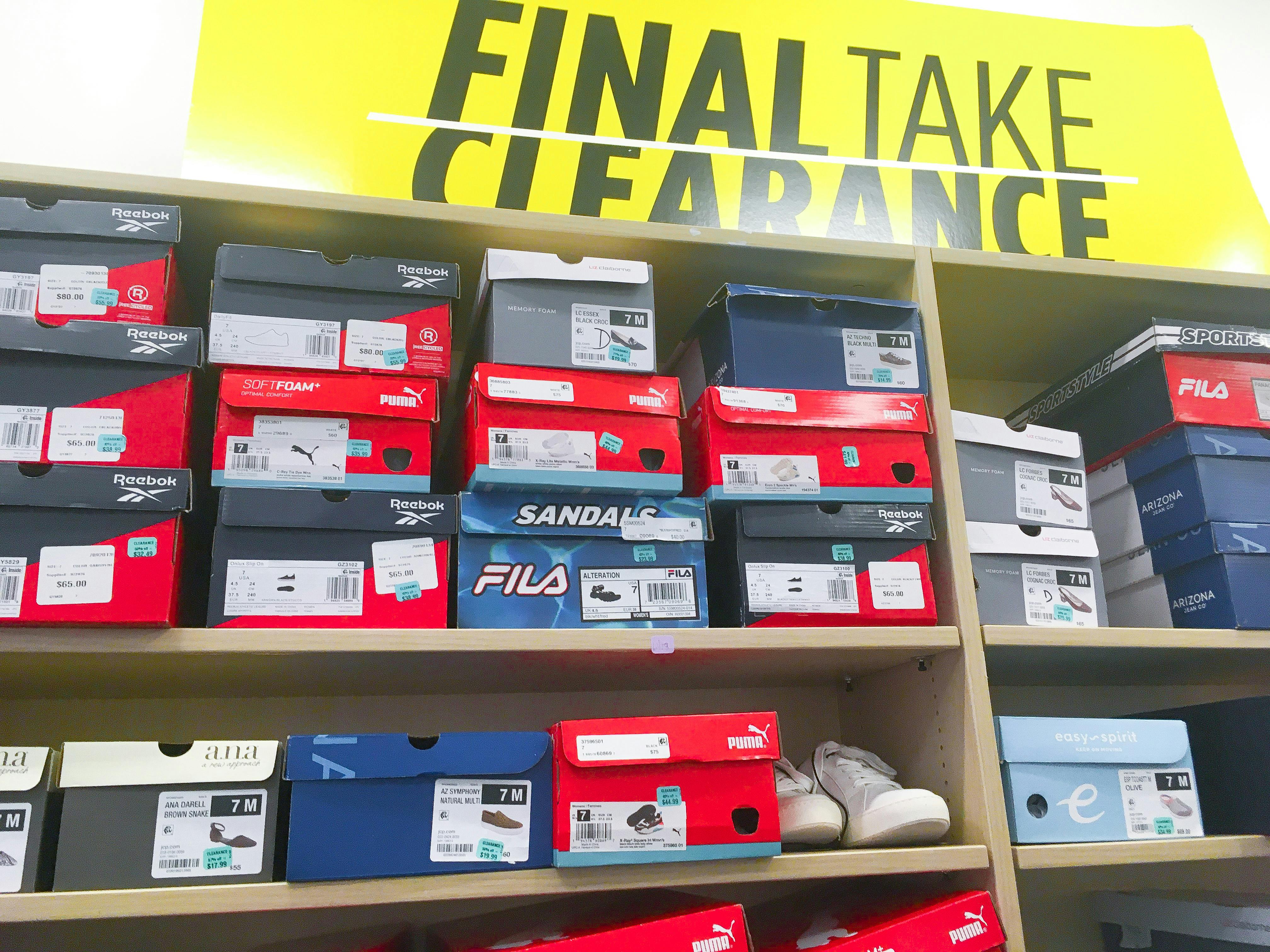 jcpenney clearance shoes