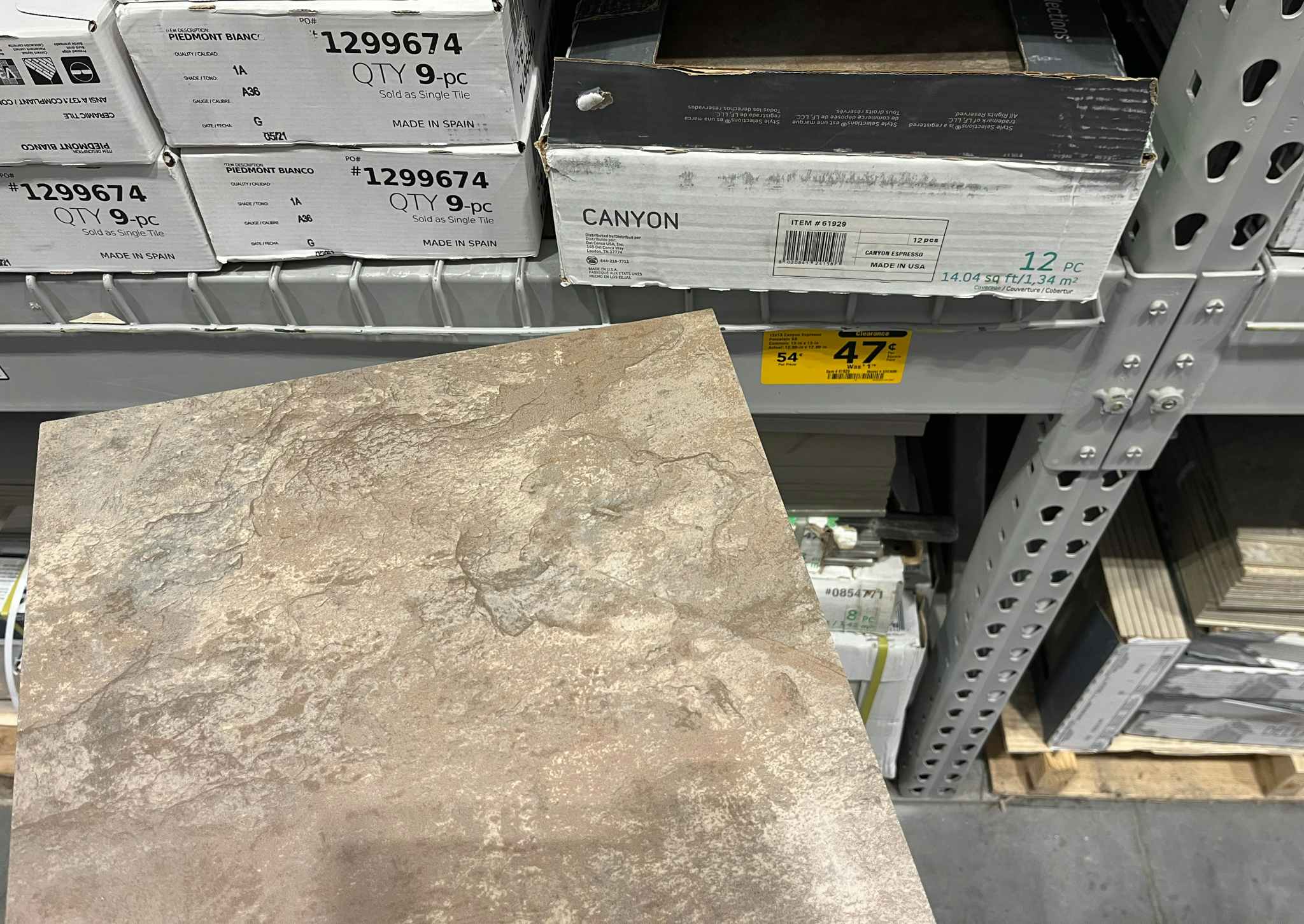Flooring clearance at Lowe's