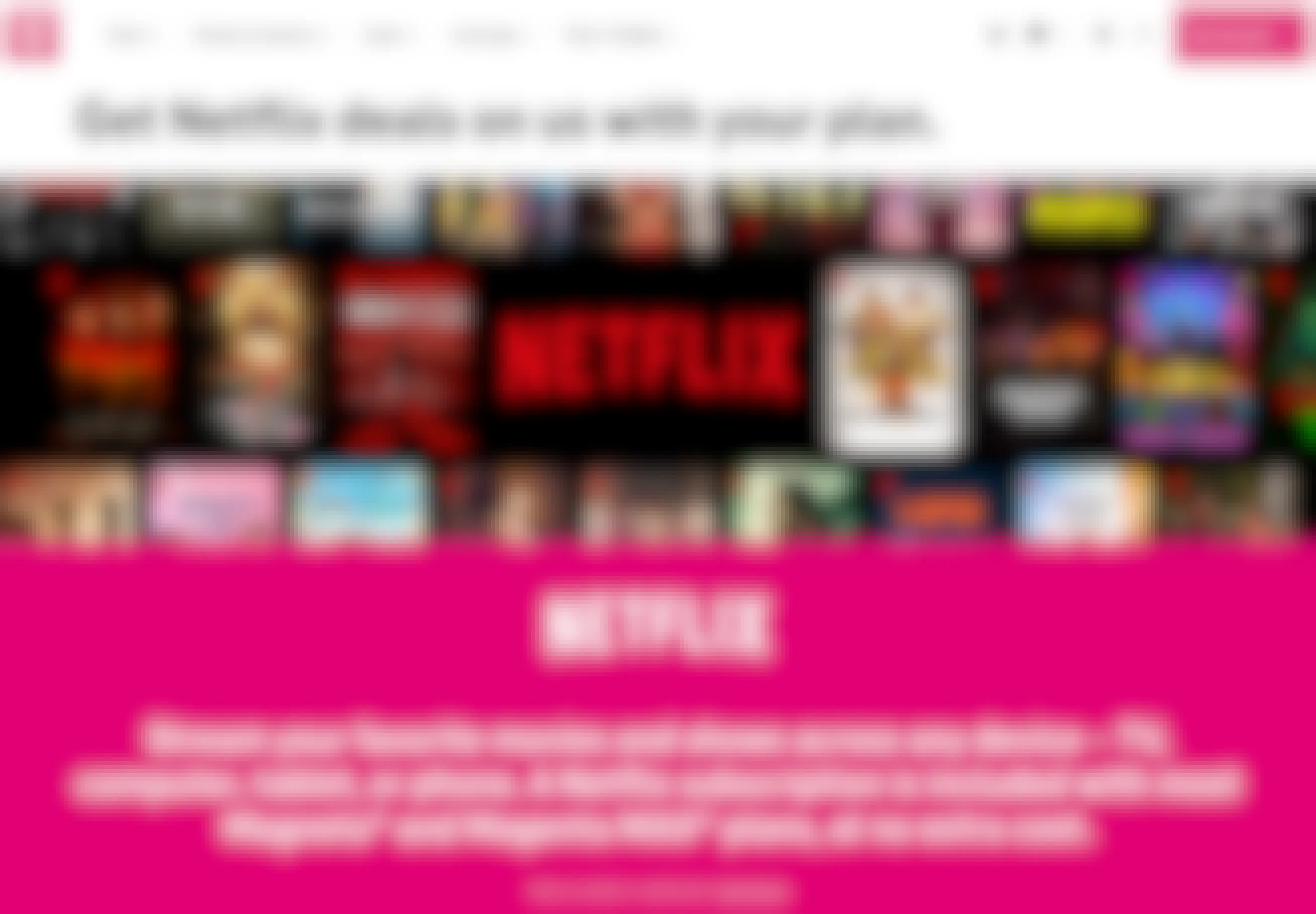 netflix cost per month is free for t-mobile phone plan subscribers