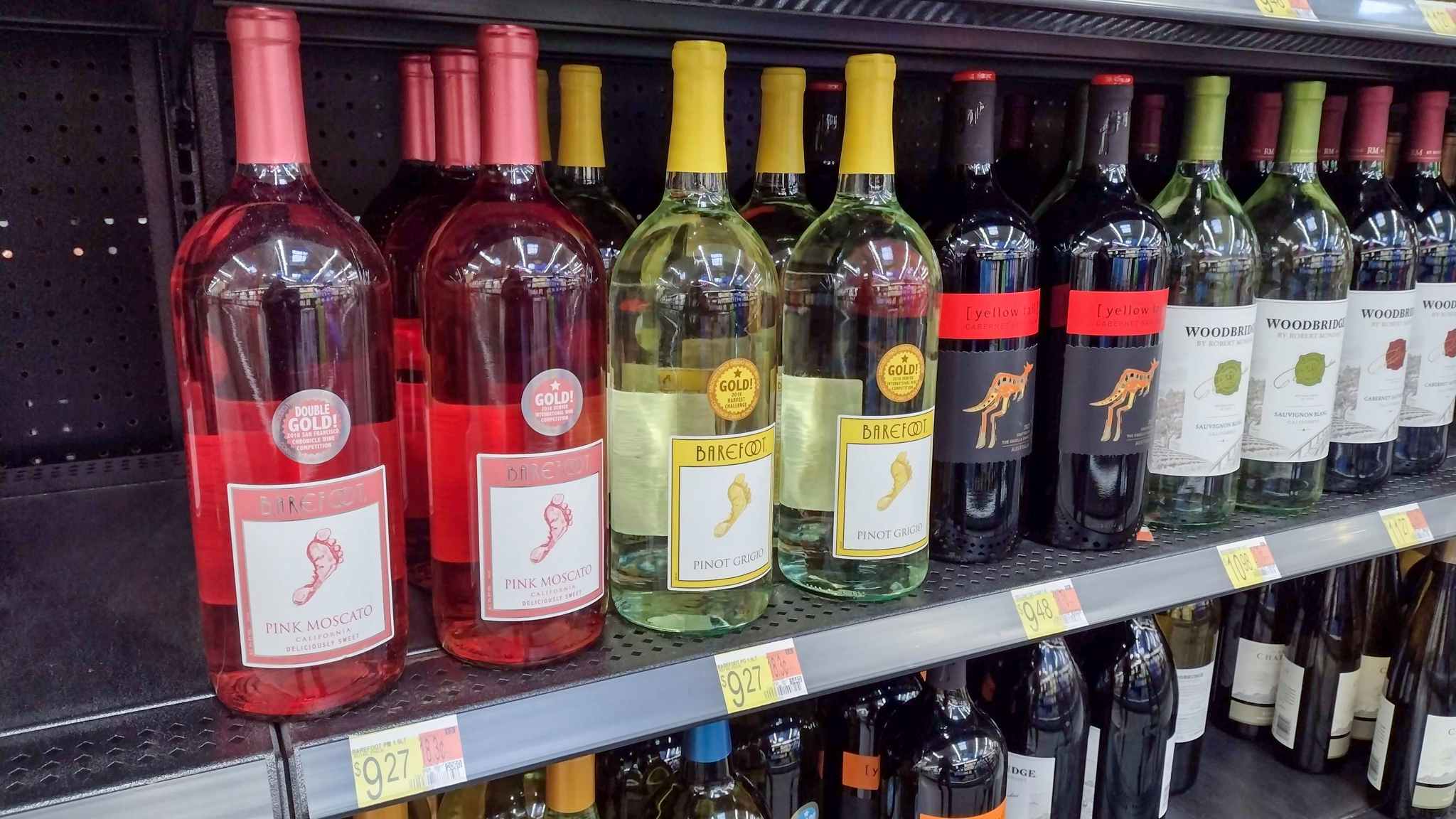 Barefoot Wine at Walmart